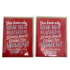 Emily McDowell Studio Greeting Card Funny Bold Feminist Quote 2 Strong Women